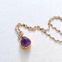 Carved Amethyst Vintage Chain Necklace, thumbnail 1 of 7