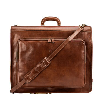 Personalised Large Leather Suit Carrier 'Rovello', 2 of 12