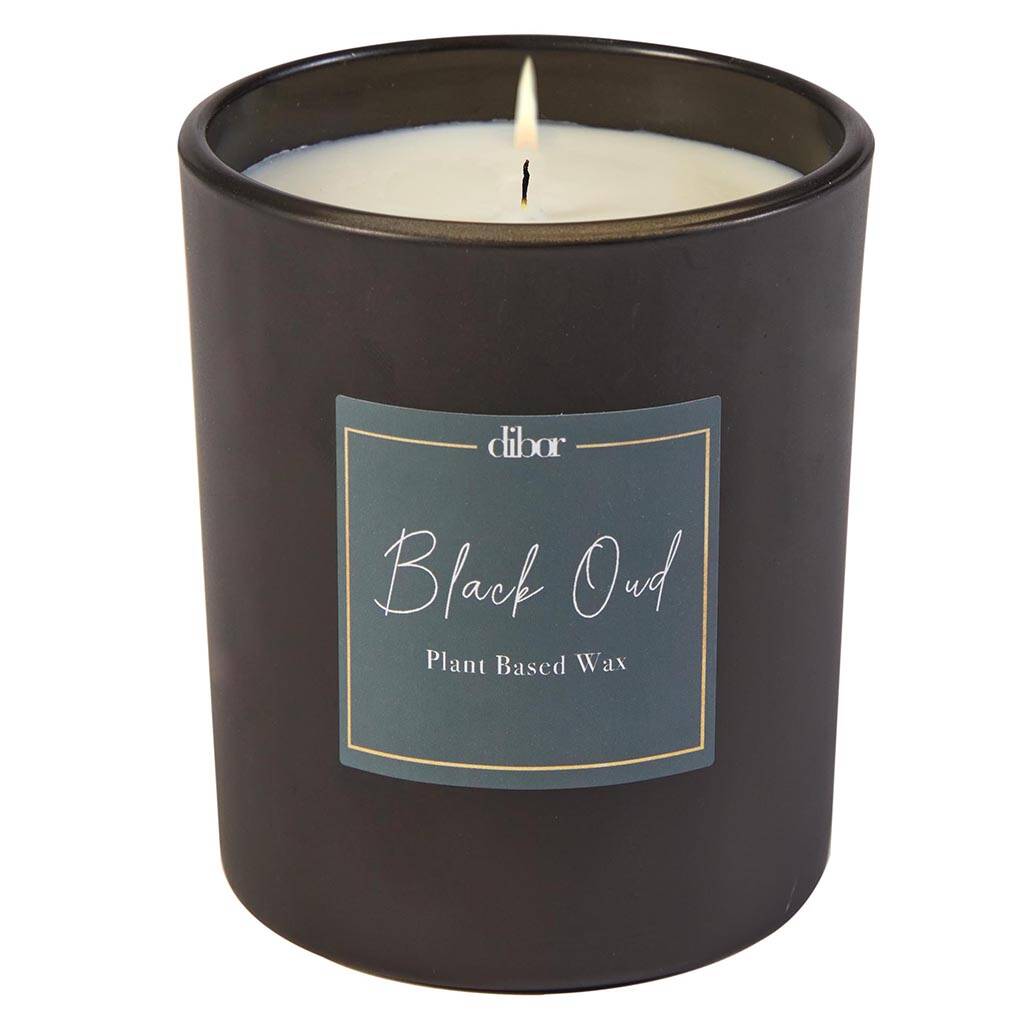 Black Oud 20cl Scented Candle Jar By Dibor