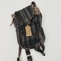 Handmade Bohemian Mini Stripe Backpack, thumbnail 9 of 10