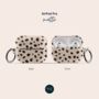 Beige Dots Air Pods Case With Keychain, thumbnail 5 of 5