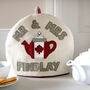 Personalised Canadian Flag Tea Pot Cosy Gift, thumbnail 1 of 9