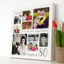 Personalised 80th Birthday Square Photo Collage, thumbnail 8 of 11