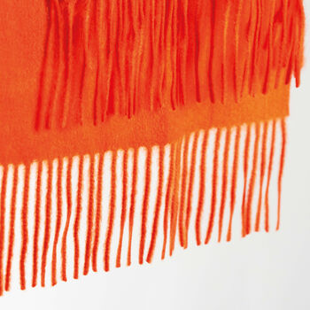 Pure Cashmere Scarf Orange, 3 of 8