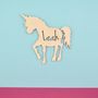 Personalised Nursery Door Sign Or Name Plaque Unicorn, thumbnail 2 of 8