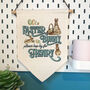 Personalised Easter Bunny Stop Here Sign Banner, thumbnail 1 of 10