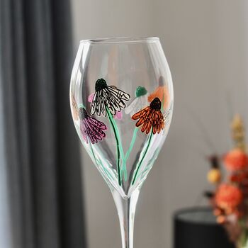 Coneflower Wine Glass, 2 of 7