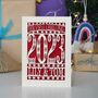 Our First Christmas 2023 Personalised Papercut Card, thumbnail 11 of 11
