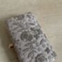 Pale Pink Floral Embroidered Clutch Bag, thumbnail 3 of 10