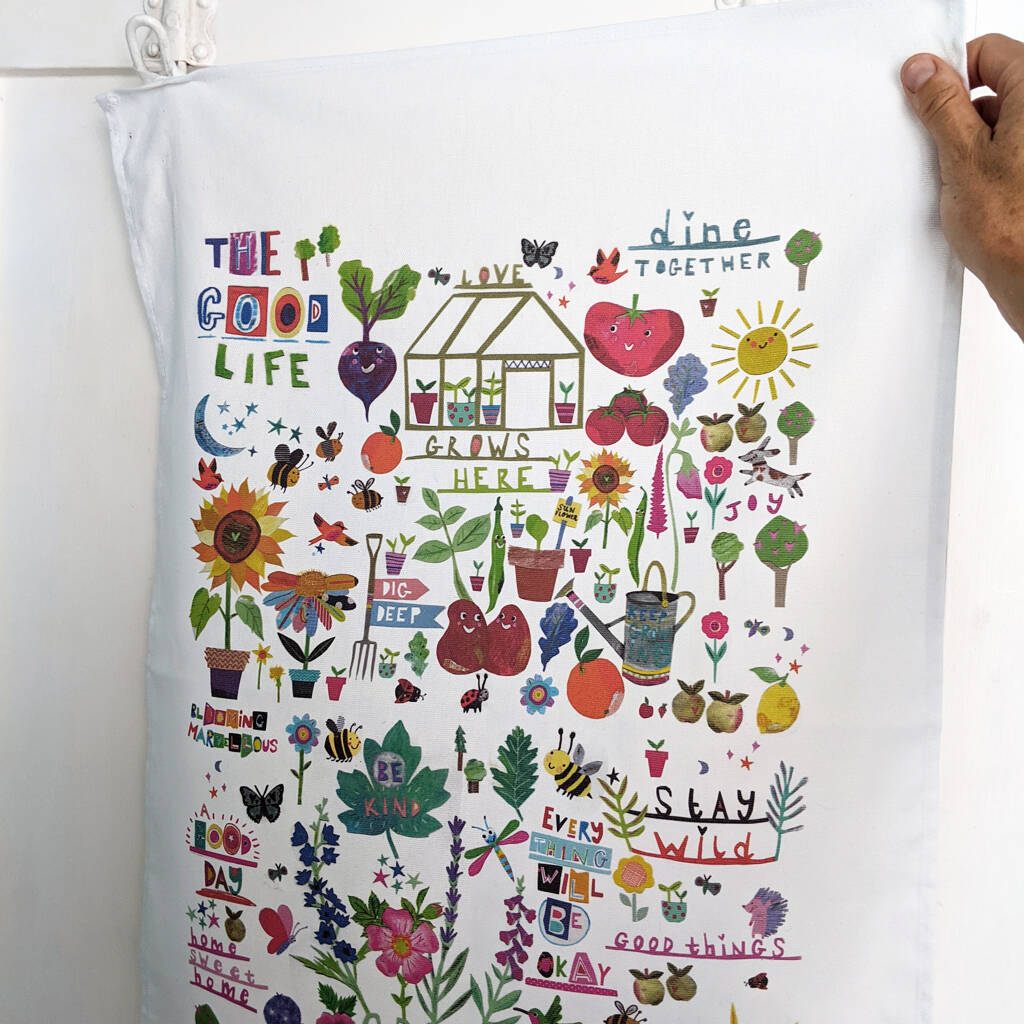 'The Good Life' Illustrated Tea Towel, 1 of 12