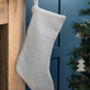 Cotton Weave Christmas Stocking, thumbnail 3 of 4