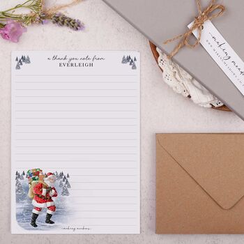 A5 Personalised Letter Writing Paper With Santa, 3 of 4