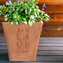 Personalised Engraved Love Plant Pot, thumbnail 1 of 5