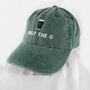 Vintage Washed Cotton 'Split The G' Stout Embroidered Cap, thumbnail 1 of 4