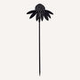 Recycled Metal Echinacea Silhouette Garden Stake, thumbnail 2 of 3