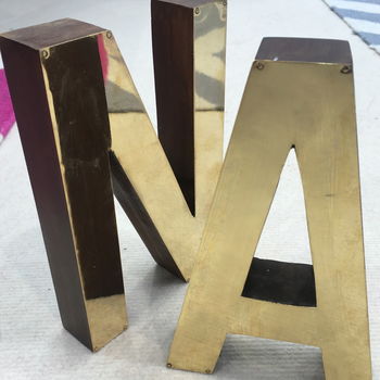 Brass Freestanding Letters, 5 of 5