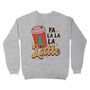 Fa La Latte Christmas Jumper Funny Trendy Retro, thumbnail 2 of 2