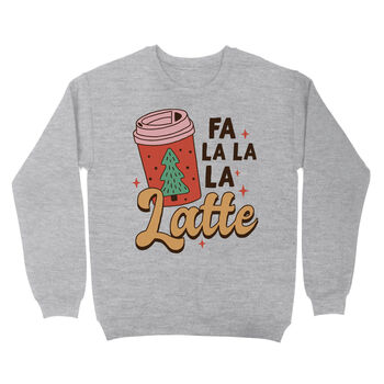 Fa La Latte Christmas Jumper Funny Trendy Retro, 2 of 2