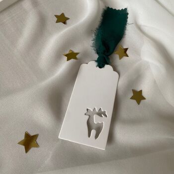Gift Place Setting Tags With Hand Frayed Ribbon, 5 of 5