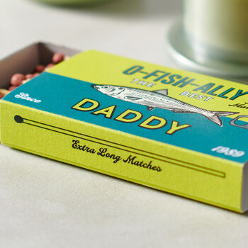 Personalised Best Dad 'Ofishally' Sardine Matches, 4 of 6