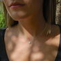Star Necklace In Matt Gold/Silver, thumbnail 6 of 7