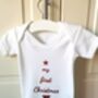 Personalised Baby's First Christmas Bodysuit Gift Set, thumbnail 6 of 10