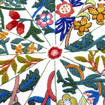 A Year Inspired By William Morris Hand Embroidery Kit, 5 of 12