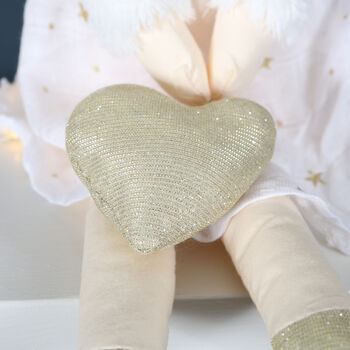 Plush Angel Fairy Princess Doll With Heart, 2 of 6