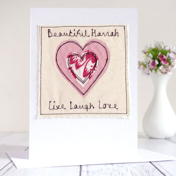 Personalised Heart Mother's Day Card For Mum Or Grandma, 6 of 12