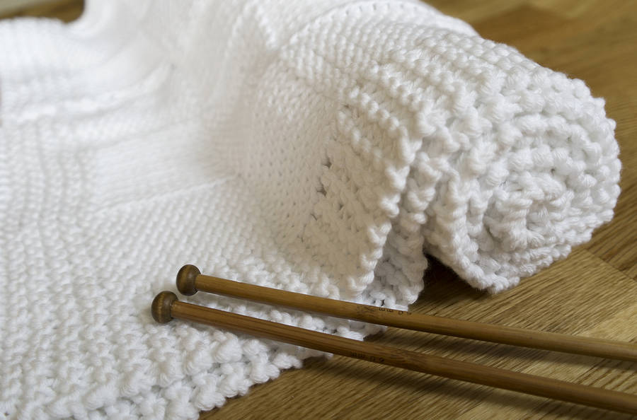Baby Blanket Knitting Kit: 100% Cotton, 1 of 6