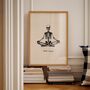 Inner Peace Wall Print | Black And Cream, thumbnail 1 of 5