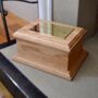 Personalised Wooden Urn For Ashes Custom Oak Urn For Humans And Pets, thumbnail 3 of 5