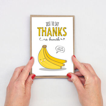 Funny Thank You Card Thanks A Bunch, 3 of 3