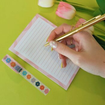 A6 Pink Swirl Notepad, 4 of 5