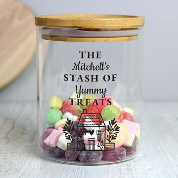 Personalised Home Glass Storage Jar, 4 of 5
