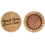 Bon Voyage 'Beach Hair…' Travel Mirror Hairbrush | Gift Bag | Holiday Accessory | Wooden Brush, thumbnail 3 of 4