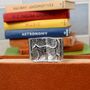 Personalised Engraved Pewter Cats And Books Bookmark, thumbnail 4 of 7
