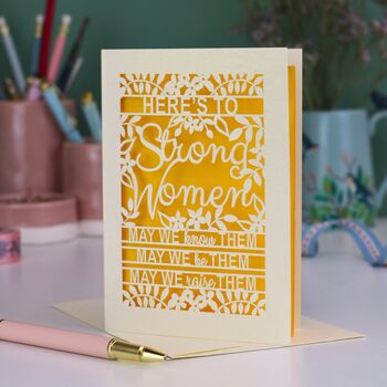 Papercut 'Strong Women' Card, 4 of 5