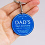 Blue Plaque Personalised Keyring For Dad, thumbnail 2 of 3