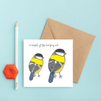 A Couple Of Tits Greeting Card, 3 of 5