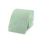 Wedding Handmade Polyester Knitted Tie In Light Sage Green, thumbnail 5 of 10