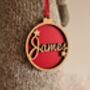 Personalised Name Christmas Bauble, thumbnail 3 of 9