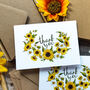 Sunflower Curl Thank You Cards And Envelopes, thumbnail 2 of 7