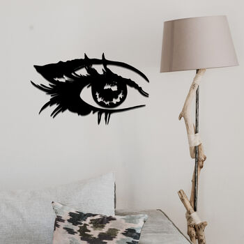 Womens Eye Metal Wall Art Captivating Female Gaze Decor, 4 of 12