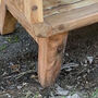 Handcrafted Wood Coffee Table Media Stand, thumbnail 4 of 4