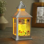 Personalised White LED Floral Lantern Wild Flowers, thumbnail 3 of 3