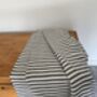 Black Striped Design Cotton Bedspread, thumbnail 5 of 8