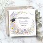 Graduation Floral Card, Graduation Hats Card For Her, Daughter. Granddaughter, thumbnail 2 of 3