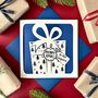 Present Papercut Personalised Christmas Card, thumbnail 1 of 4