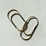 Large Metal Gold Paper Clips, Set Of 25, thumbnail 2 of 4
